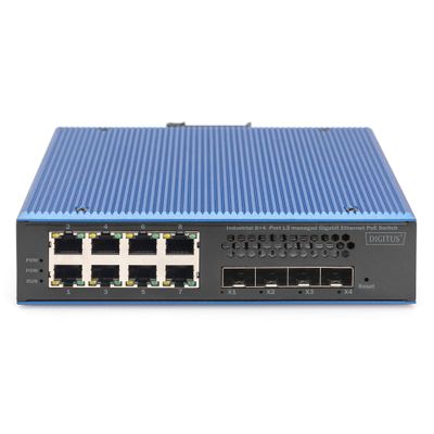 Switch Digitus Gigabit Ethernet PoE Ind. 8+4SFP_2
