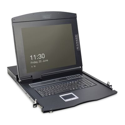 KVM Konsole 17" Digitus 8-Port CAT5 CH black_thumb