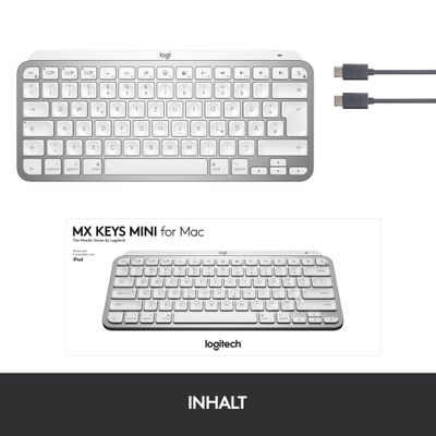 Logitech Tastatur MX Keys Mini for Mac - Hellgrau_12