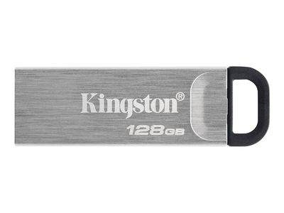 Kingston USB-Stick DataTraveler Kyson - USB 3.1 Gen 1/USB 3.2 - 128 GB - Silber/Schwarz_thumb