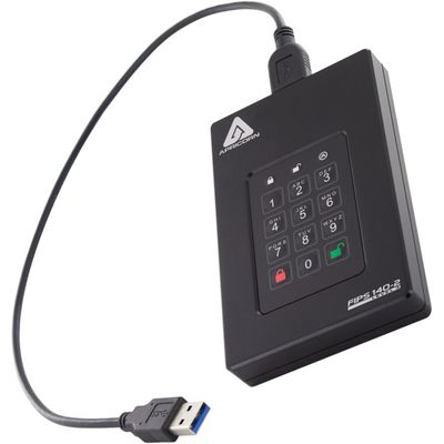 Apricorn Aegis Fortress L3 Hard Drive - 4 TB - USB 3.1 - Black_thumb