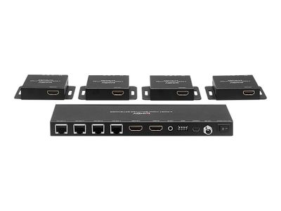 LINDY Cat.6 HDMI & IR Splitter Extender with Loop Out - video/audio/infrared extender_5