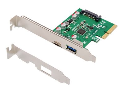 DIGITUS DS-30225 - USB-Adapter - PCIe 2.0 x4 - USB-C 3.1 x 1 + USB 3.1 Gen 2 x 1_thumb