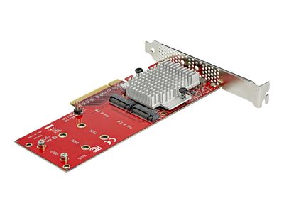 StarTech.com Dual M.2 PCIe SSD Adapter Card, x8 / x16 Dual NVMe or AHCI M.2 SSD to PCI Express 3.0, M.2 NGFF PCIe (M-Key) Compatible, Vented, Supports 2242, 2260, 2280, JBOD, Mac & PC - Full/Low-Profile Brackets (PEX8M2E2) - interface adapter - M.2 Card -_4