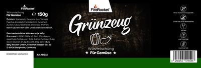 FireRocket Grünzeug Gewürzmischung 150g Dose_6
