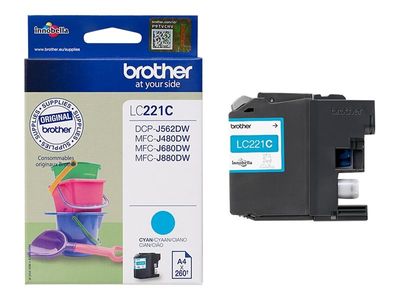 Brother LC221C - cyan - original - ink cartridge_3