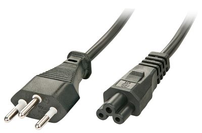 Lindy 30412 Stromkabel Schwarz 2 m C5-Koppler_thumb