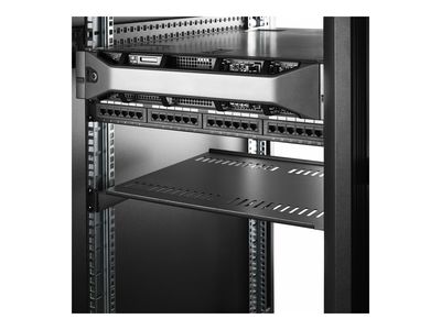 StarTech.com 2-Pack 1U Server Rack Shelf, Vented, 44lb Capacity, 16" Deep (CABSHELF116V2PK) - Rack - Regal - 1U_thumb