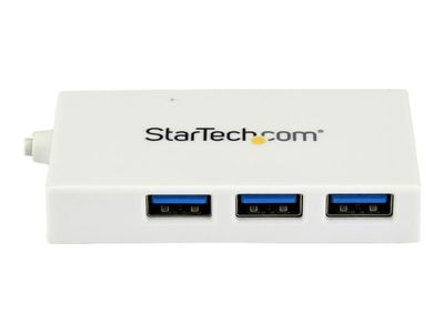 StarTech.com 4 Port USB-C Hub - USB C und 3x USB-A - USB 3.0 Hub - Weiß - 4 Port USB Hub - USB Port Expander - USB Typ C Hub - Hub - 4 Anschlüsse_3