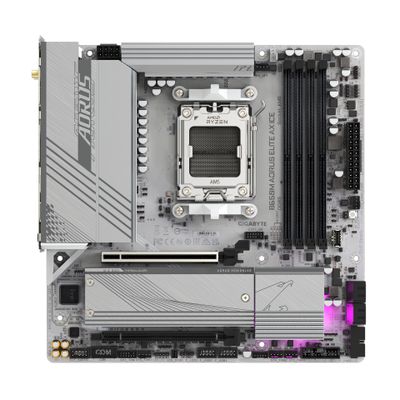 Gigabyte Mainboard B650M AORUS ELITE AX ICE - Micro ATX - Socket AM5 - AMD B650_2