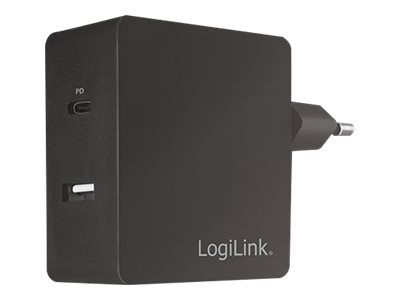 LogiLink 2-Port Wall Charger Netzteil - USB, USB-C - 65 Watt_3