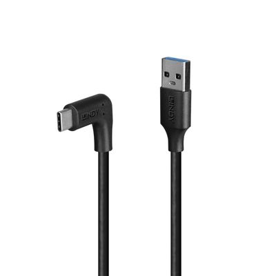 Lindy 32014 USB Kabel USB 3.2 Gen 2 (3.1 Gen 2) 1,5 m USB A USB C 10 Gbit/s 15 W Schwarz_thumb