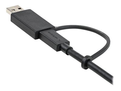 StarTech.com 1m USB-C Kabel mit USB-A Adapter Dongle - Hybrid 2-in-1 USB-C Kabel mit USB-A - USB-C auf USB-C (10Gbit/s - 100W PD), USB-A auf USB-C (5 Gbit/s) (USBCCADP) - USB Typ-C-Kabel - 24 pin USB-C zu 24 pin USB-C - 1 m_10