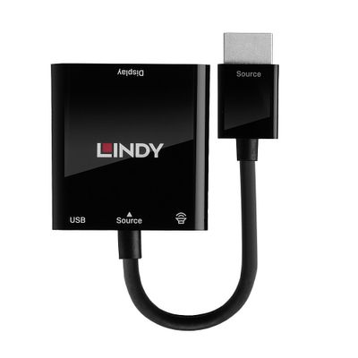 Lindy 38285 Videokabel-Adapter 0,1 m HDMI Typ A (Standard) VGA (D-Sub) Schwarz_2