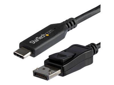 StarTech.com 6ft/1.8m USB C to Displayport 1.4 Cable Adapter - 4K/5K/8K USB Type C to DP 1.4 Monitor Video Converter Cable - HDR/HBR3/DSC - external video adapter - black_3