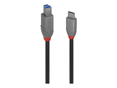 Lindy Anthra Line - USB-C cable - 24 pin USB-C to USB Type B - 3 m_1