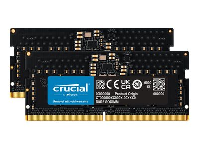 Crucial RAM - 16 GB (2 x 8 GB Kit) - DDR5 4800 SO-DIMM CL40_thumb