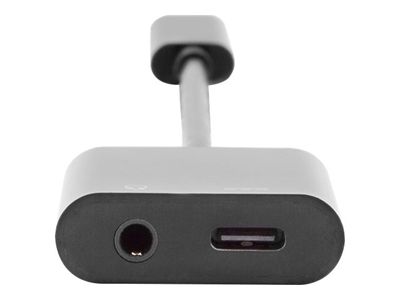 DIGITUS adapter cable - USB-C / USB-C und Klinkenstecker AK-300400-002-S - 20 cm_3