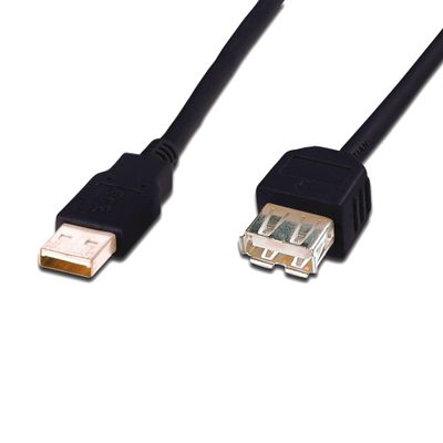 DIGITUS USB 2.0 Verlängerungskabel - USB Typ-A Stecker/USB Typ-A Buchse - 3 m_1