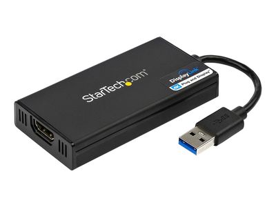 StarTech.com USB 3.0 to HDMI Adapter, 4K 30Hz Ultra HD, DisplayLink Certified, USB Type-A to HDMI Display Adapter Converter for Monitor, External Video & Graphics Card, Mac & Windows - USB to HDMI Adapter (USB32HD4K) - video interface converter - TAA Comp_3