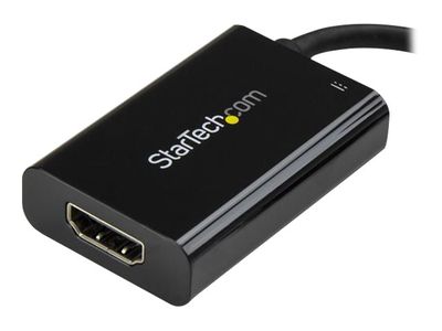StarTech.com USB C to HDMI 2.0 Adapter 4K 60Hz with 60W Power Delivery Pass-Through Charging - USB Type-C to HDMI Video Converter - Black - external video adapter - black_8