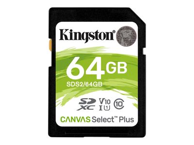Kingston Flash Memory Card Canvas Select Plus - SDXC UHS-I - 64 GB_1