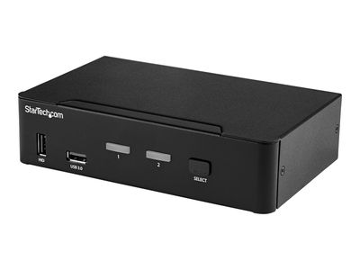 StarTech.com 2 Port DisplayPort KVM Switch mit USB 3.0 - 4K 60Hz - DisplayPort 1.2 KVM - TAA konform - KVM-/Audio-/USB-Switch - 2 Anschlüsse - TAA-konform_thumb