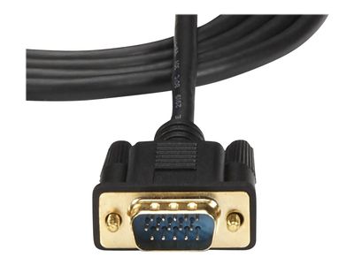 StarTech.com HDMI to VGA Cable – 6ft 2m - 1080p – Active Conversion – HDMI to VGA Adapter Cable for Your VGA Monitor / Display (HD2VGAMM6) - video converter - black_4