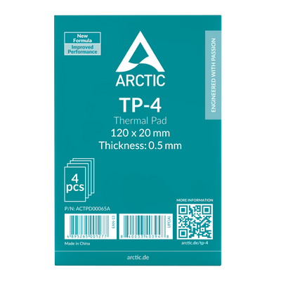 ARCTIC Thermal Pad TP-4 - 120 x 120 mm - 0.5 mm - 4er Pack_3