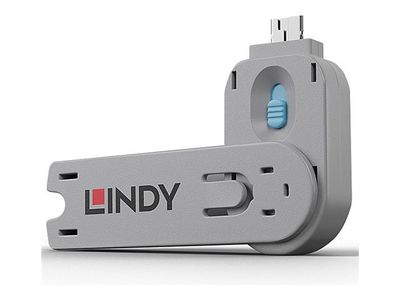 ZUB Lindy Schlüssel für USB Port Schloss Blue_thumb