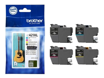 Brother LC421XL Value Pack - 4-pack - XL - black, yellow, cyan, magenta - original - ink cartridge_2