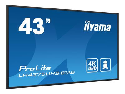 iiyama ProLite LH4375UHS-B1AG 43" Class (42.5" viewable) LED-backlit LCD display - 4K - for digital signage_4