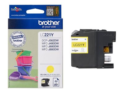 Brother LC221Y - yellow - original - ink cartridge_3