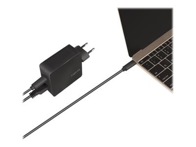 LogiLink 2-Port Wall Charger Netzteil - USB, USB-C - 65 Watt_1