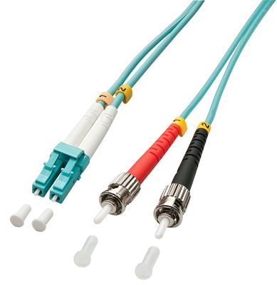 Lindy 20m OM3 LC - ST Duplex InfiniBand/Glasfaserkabel Türkis_thumb