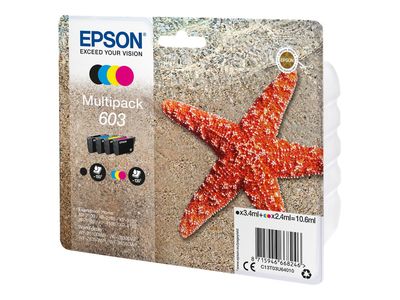 Epson 603 Multipack - 4er-Pack - Schwarz, Gelb, Cyan, Magenta - Original - Tintenpatrone_thumb