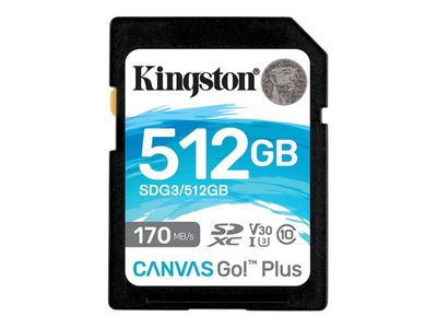 Kingston Canvas Go! Plus - Flash-Speicherkarte - 512 GB - SDXC UHS-I_1