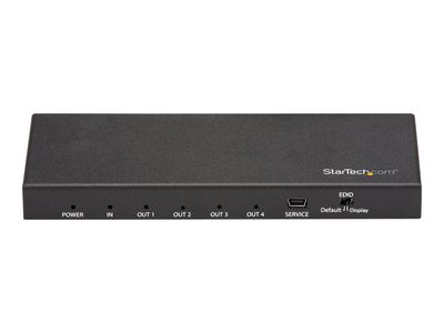StarTech.com HDMI Splitter - 4-Port - 4K 60Hz - HDMI Splitter 1 In 4 Out - 4 Way HDMI Splitter - HDMI Port Splitter (ST124HD202) - video/audio splitter - 4 ports_2