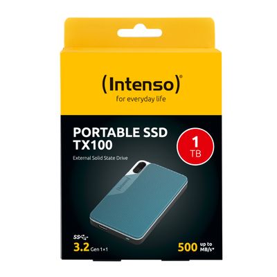 Intenso Externe SSD TX100 - 1 TB - USB 3.2 - Grau/Blau_3