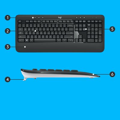 Logitech Tastatur- und Maus-Set MK540 - US Layout - Schwarz_10