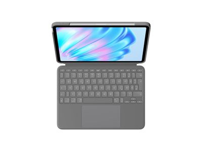 Logitech Combo Touch - Tastatur und Foliohülle - mit Trackpad - QWERTZ - Deutsch - Oxford Gray Eingabegerät_4