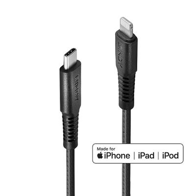 Kabel: Lindy Lightning Stecker - Lightning / USB Typ C - 1m_thumb