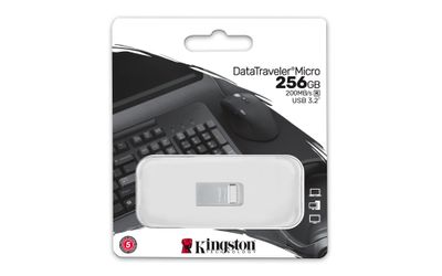 Kingston USB-Stick DataTraveler Micro - USB 3.2 Gen 1 (3.1 Gen 1) - 256 GB - silver_4