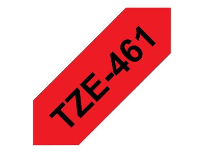 Brother laminated tape TZe-461 - Black on red_thumb