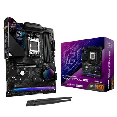 ASRock Mainboard Phantom Gaming B850 Riptide WiFi - ATX - Socket AM5 - AMD B850_thumb