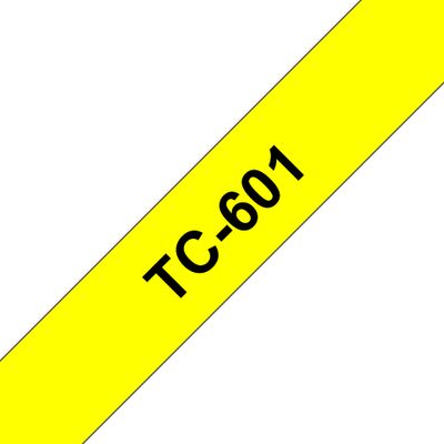 Brother Schriftband TC601 - 12 mm - Schwarz auf Gelb_thumb