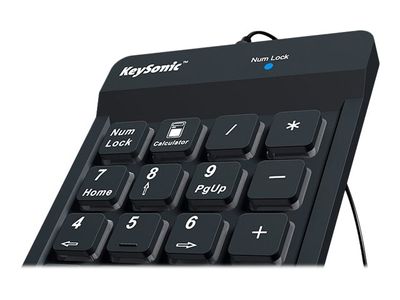 KeySonic Numeric Keypad Keyboard ACK-118BK - Black_7