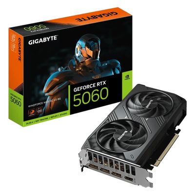Gigabyte Grafikkarte GeForce RTX 5060 WINDFORCE MAX OC V2 8G - 8 GB GDDR7 OC_thumb