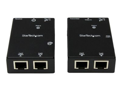 StarTech.com HDMI Over CAT5/CAT6 Extender with Power Over Cable - 165 ft (50m) HDMI Video/Audio Over Dual Ethernet Cable Extender (ST121SHD50) - video/audio extender_2
