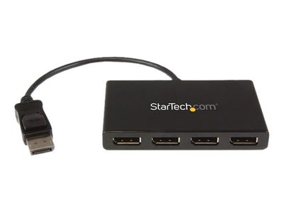 StarTech.com 4-Port Multi Monitor Adapter - DisplayPort 1.2 MST-Hub - 4x 1080p - DisplayPort Video-Splitter für erweiterte Desktop-Modi auf Windows-PCs - DP zu Quad DP-Monitoren (MSTDP124DP) - Video-Verteiler - 4 Anschlüsse_thumb